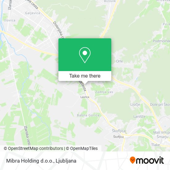 Mibra Holding d.o.o. map