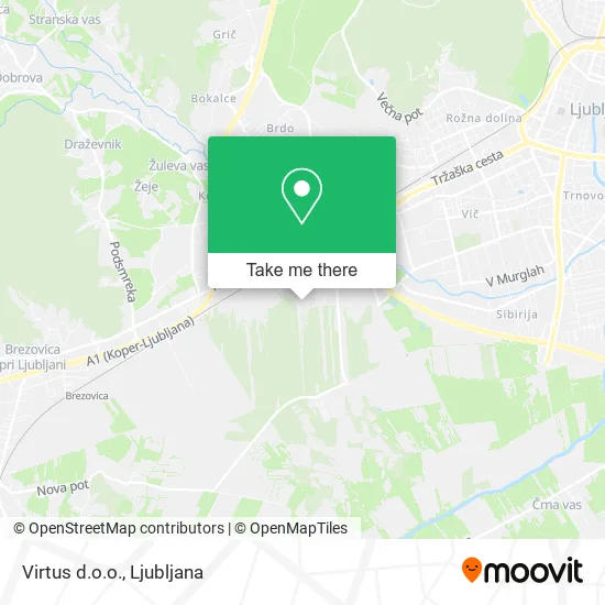 Virtus d.o.o. map
