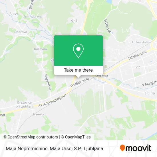 Maja Nepremicnine, Maja Ursej S.P. map