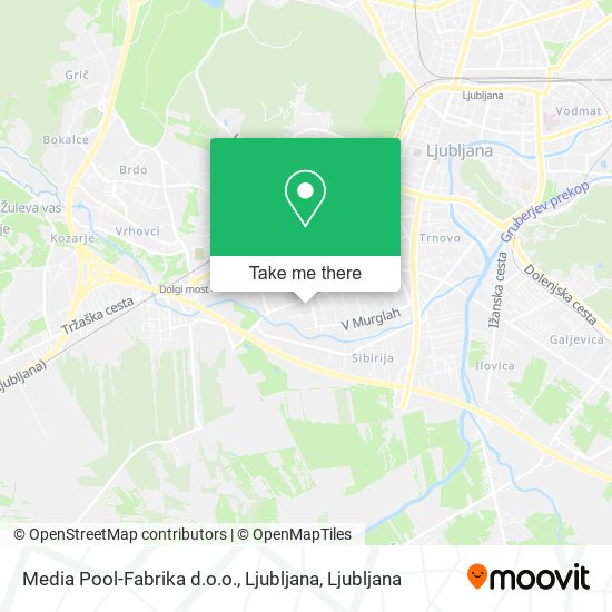 Media Pool-Fabrika d.o.o., Ljubljana map