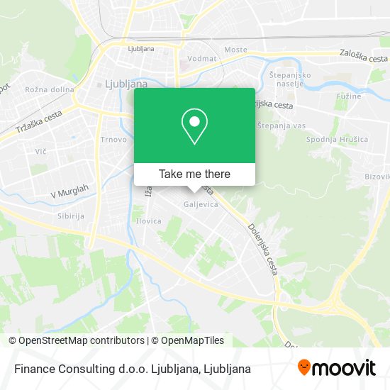 Finance Consulting d.o.o. Ljubljana map