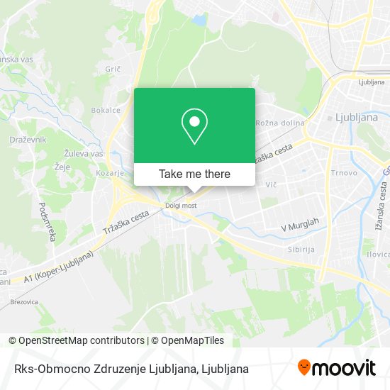 Rks-Obmocno Zdruzenje Ljubljana map