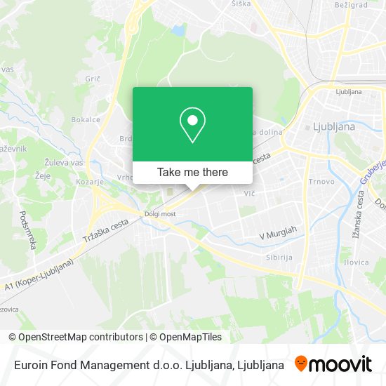 Euroin Fond Management d.o.o. Ljubljana map