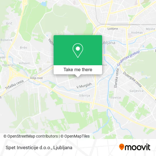 Spet Investicije d.o.o. map