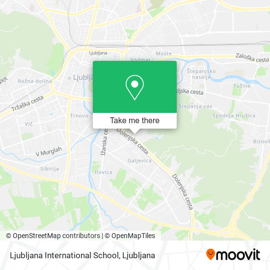 Ljubljana International School map