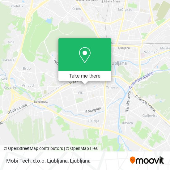 Mobi Tech, d.o.o. Ljubljana map