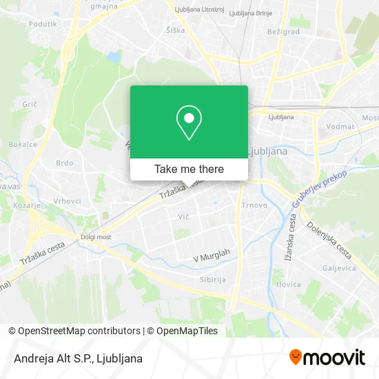 Andreja Alt S.P. map
