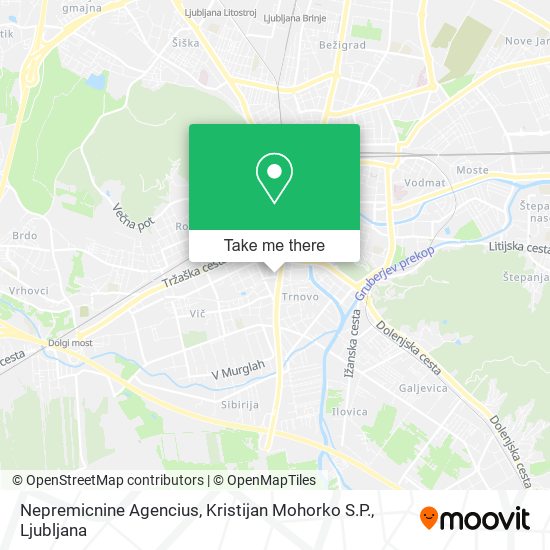Nepremicnine Agencius, Kristijan Mohorko S.P. map