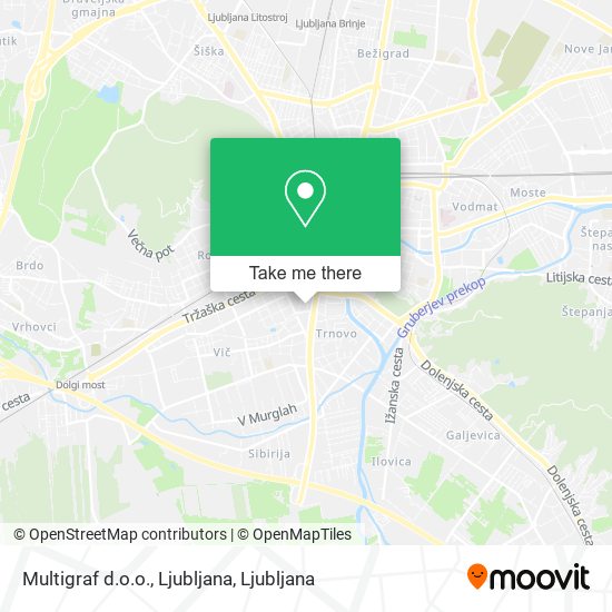 Multigraf d.o.o., Ljubljana map