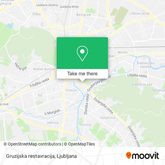 Gruzijska restavracija map