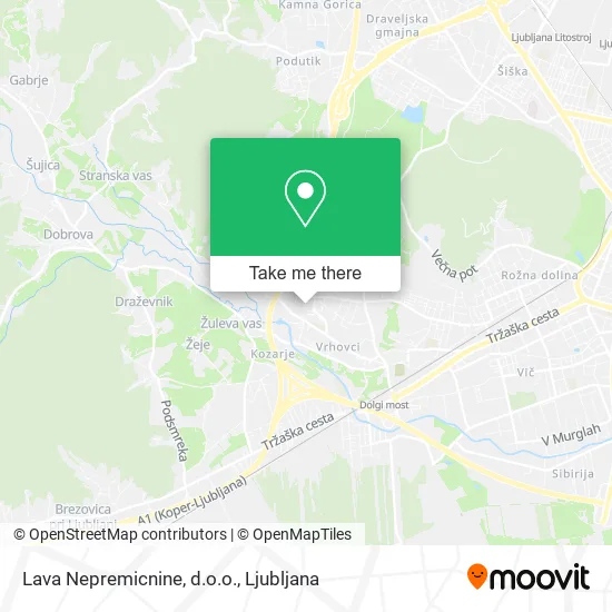 Lava Nepremicnine, d.o.o. map