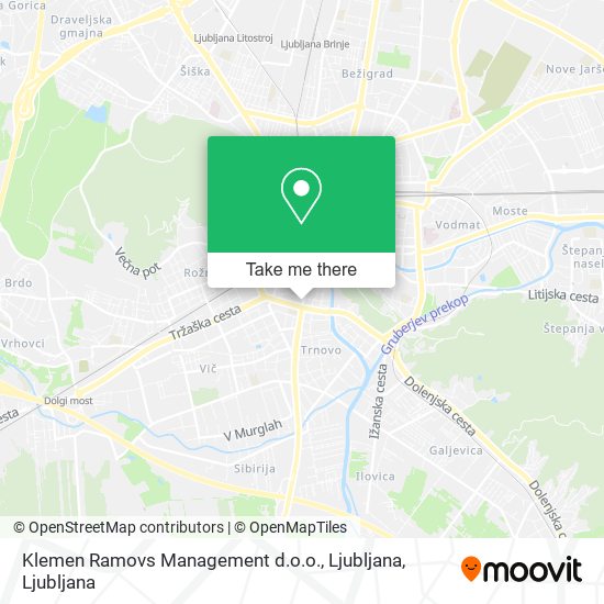 Klemen Ramovs Management d.o.o., Ljubljana map