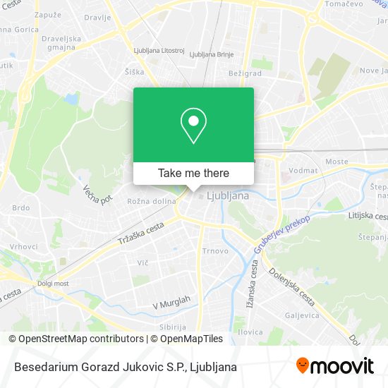 Besedarium Gorazd Jukovic S.P. map