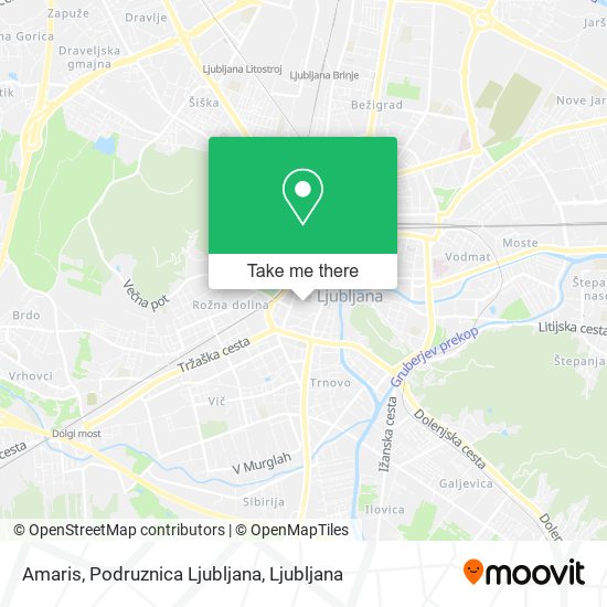 Amaris, Podruznica Ljubljana map