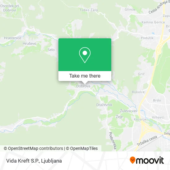 Vida Kreft S.P. map