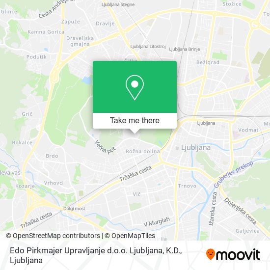 Edo Pirkmajer Upravljanje d.o.o. Ljubljana, K.D. map