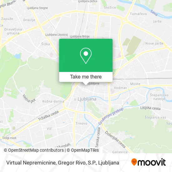Virtual Nepremicnine, Gregor Rivo, S.P. map