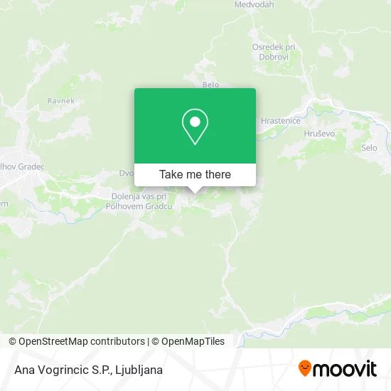 Ana Vogrincic S.P. map