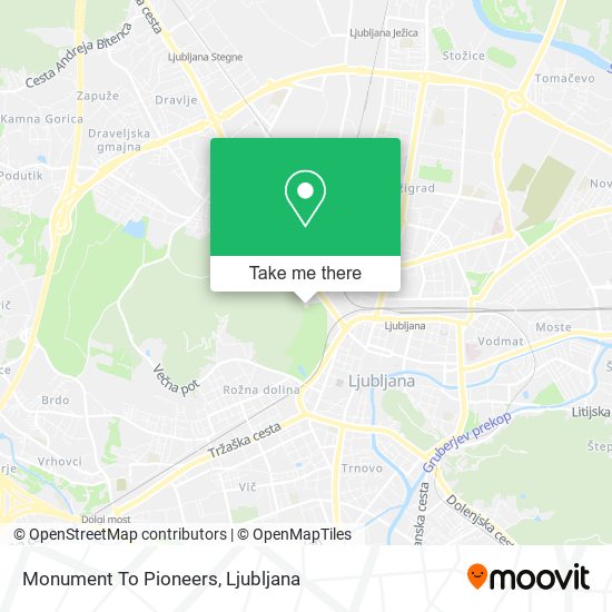 Monument To Pioneers map