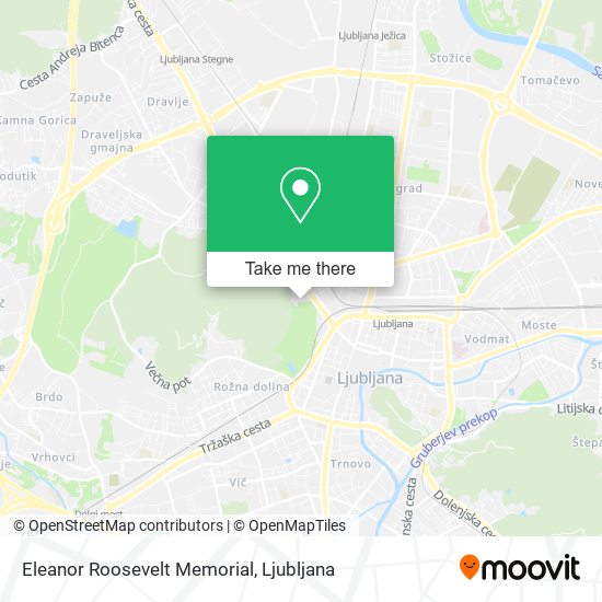 Eleanor Roosevelt Memorial map