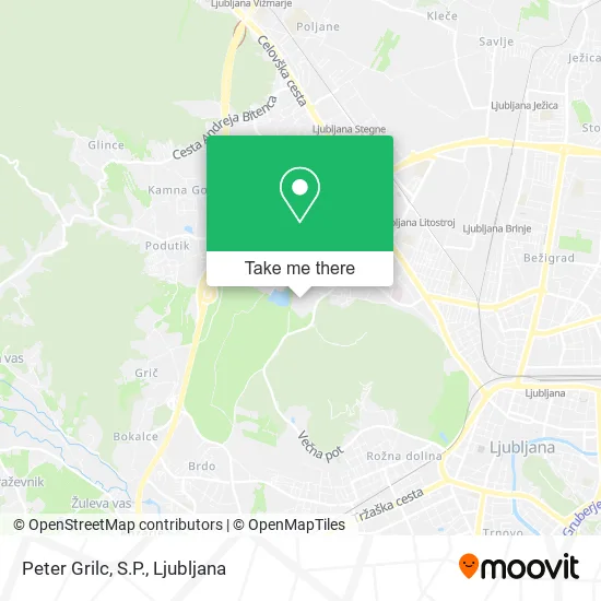 Peter Grilc, S.P. map