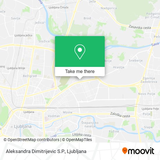 Aleksandra Dimitrijevic S.P. map