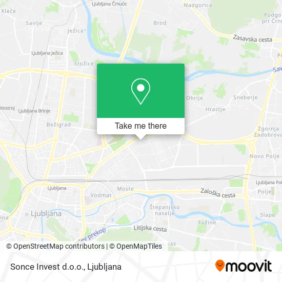 Sonce Invest d.o.o. map