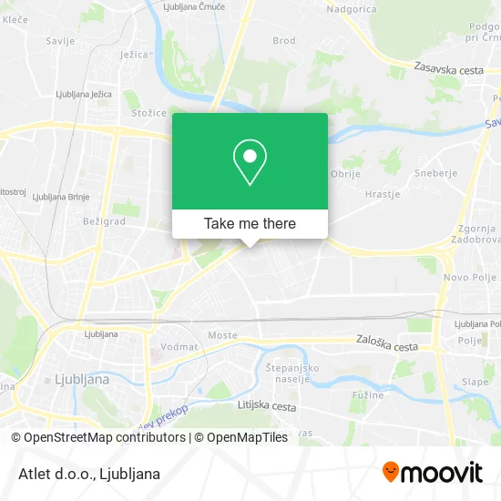 Atlet d.o.o. map