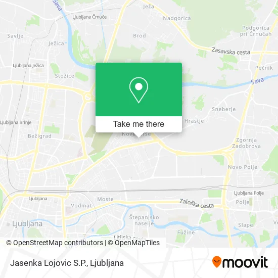 Jasenka Lojovic S.P. map