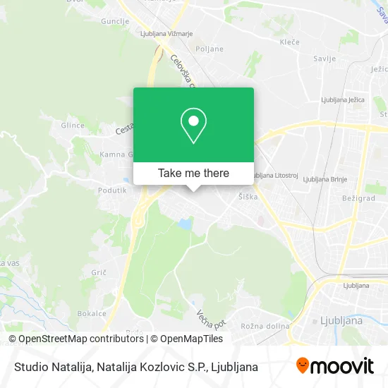 Studio Natalija, Natalija Kozlovic S.P. map