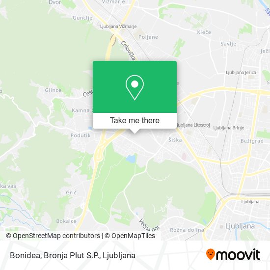 Bonidea, Bronja Plut S.P. map