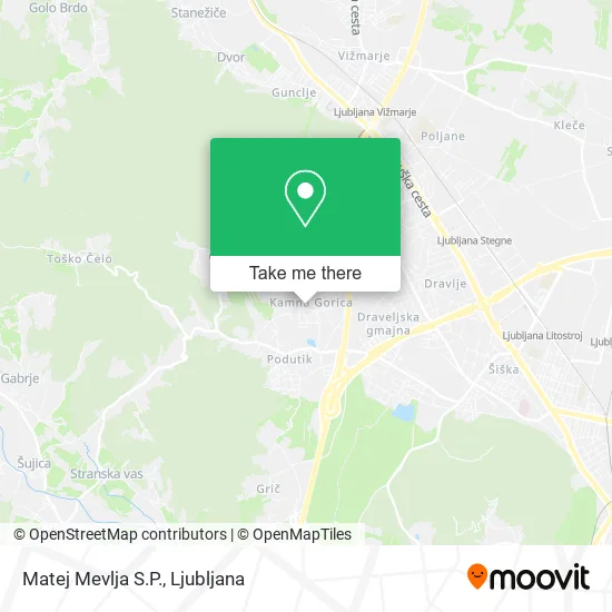Matej Mevlja S.P. map