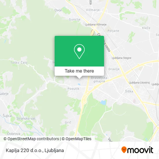 Kaplja 220 d.o.o. map