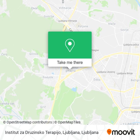 Institut za Druzinsko Terapijo, Ljubljana map