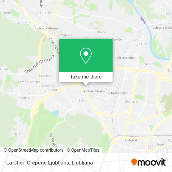La Chéri Créperie Ljubljana map