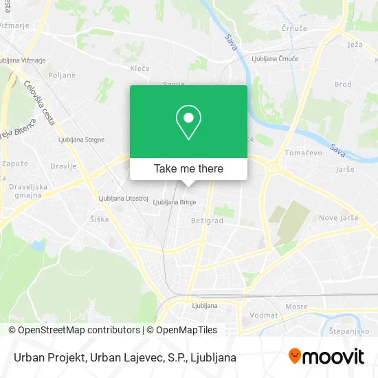 Urban Projekt, Urban Lajevec, S.P. map