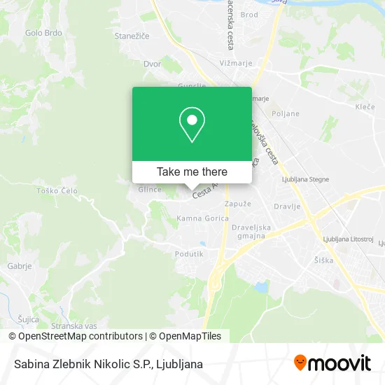 Sabina Zlebnik Nikolic S.P. map