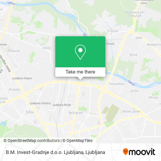 B.M. Invest-Gradnje d.o.o. Ljubljana map