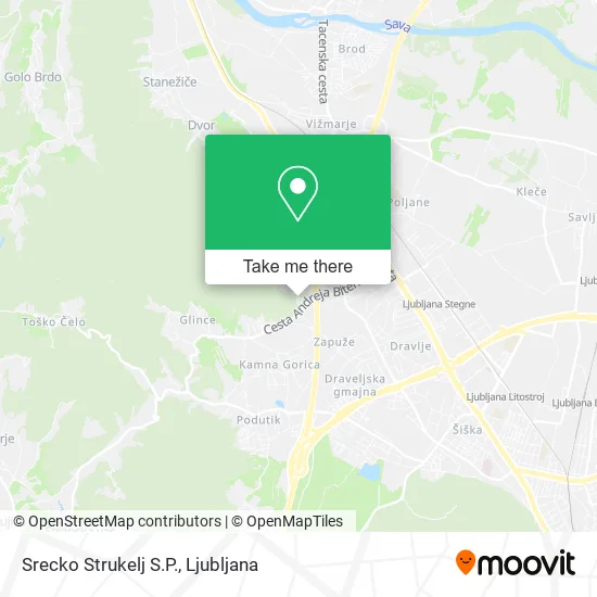 Srecko Strukelj S.P. map