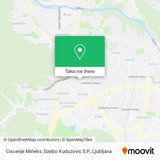 Ciscenje Mineks, Dzebo Kuduzovic S.P. map