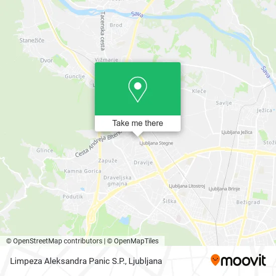 Limpeza Aleksandra Panic S.P. map