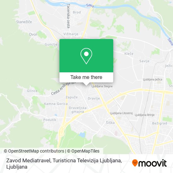 Zavod Mediatravel, Turisticna Televizija Ljubljana map