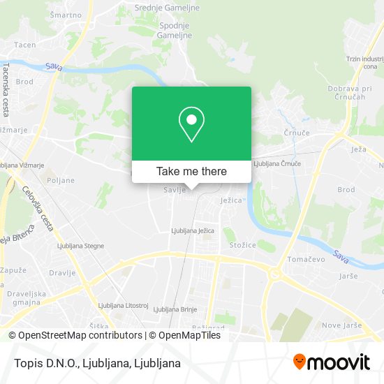 Topis D.N.O., Ljubljana map