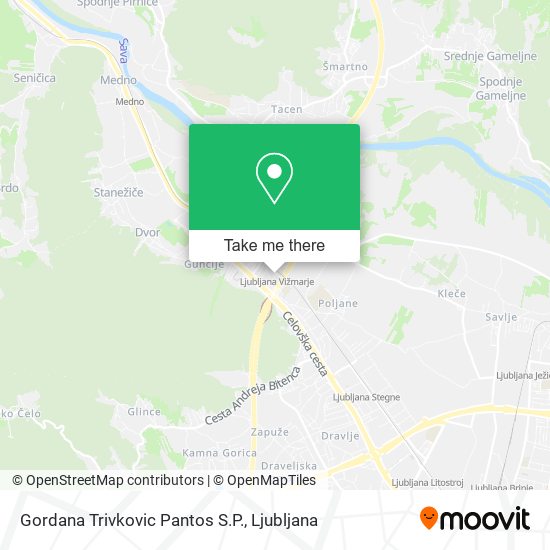 Gordana Trivkovic Pantos S.P. map