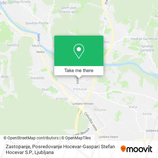 Zastopanje, Posredovanje Hocevar-Gaspari Stefan Hocevar S.P. map
