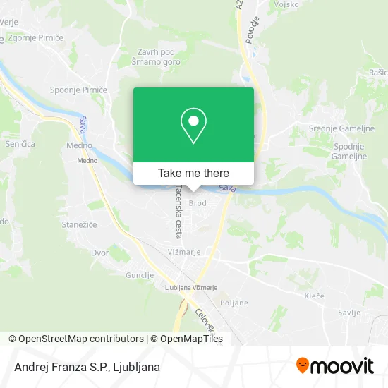 Andrej Franza S.P. map