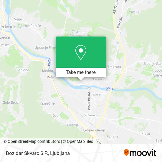 Bozidar Skvarc S.P. map