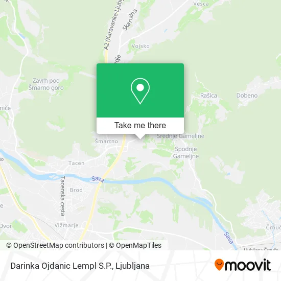 Darinka Ojdanic Lempl S.P. map