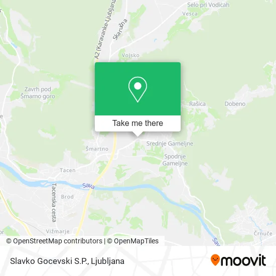 Slavko Gocevski S.P. map