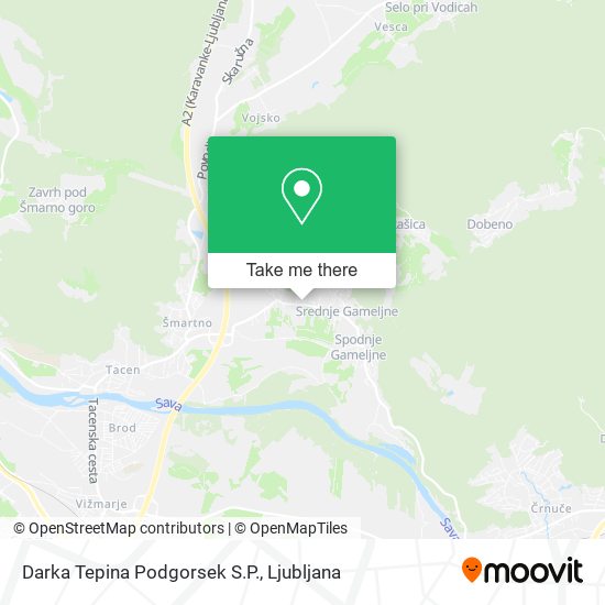 Darka Tepina Podgorsek S.P. map